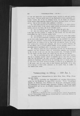 Versammlung zu Elbing. - 1418 Jan. 1.