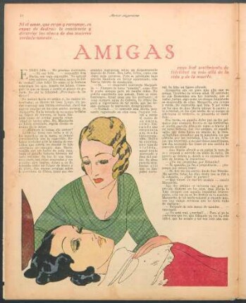 Amigas : Novela corta por Ernesto Mario Barreda