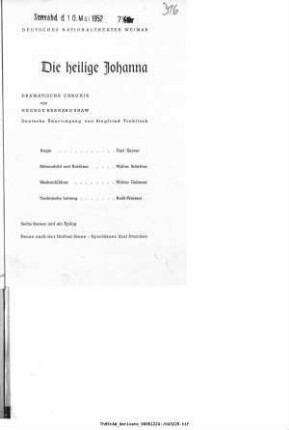 Die heilige Johanna