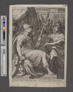 [Pallas Athene umringt von Soldaten]
