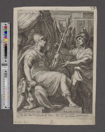 [Pallas Athene umringt von Soldaten]