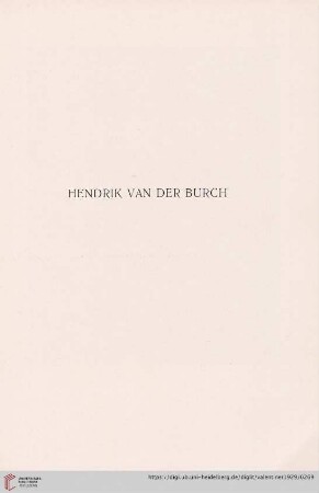 Hendrik van der Burch