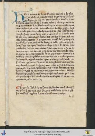 Hec de miraculis beati Goaris