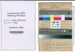 Entnazifizierung Ellen Kortmann , geb. 20.03.1921 (Lehrerin)
