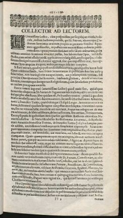 Collector Ad Lectorem