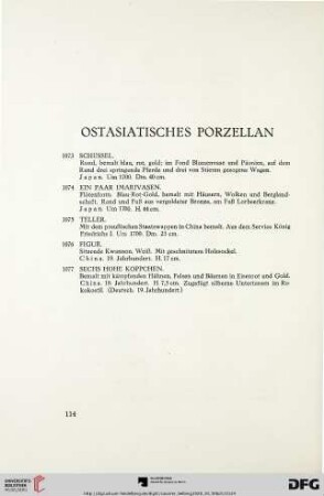 Ostasiatisches Porzellan (Nr. 1073-1077)