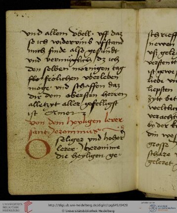 Fürbittgebet an Hieronymus (gereimt)