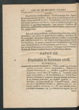 Caput IIX. De Prudentia in societate civili.