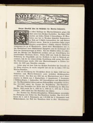 Kurzer Überblick über die Geschichte der Marine-Infanterie