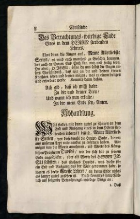 8-18, Abhandlung.
