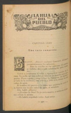 Capítulo LXXV - Una cara conocida