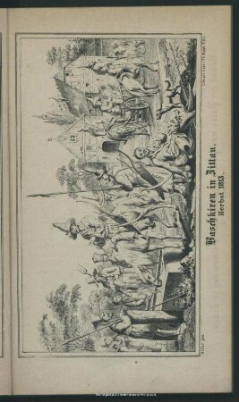 Baschkiren in Zittau ; Herbst 1813