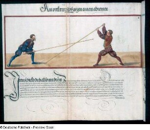 Ain verkerter stoß gögen ainem abnemen, Blatt 197v