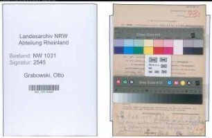 Entnazifizierung Otto Grabowski , geb. 10.10.1901 (Kriminalsekretaer)