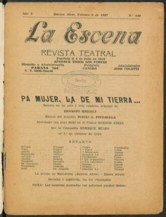 Pa mujer, la de mi tierra... : sainete en un acto y tres cuadros