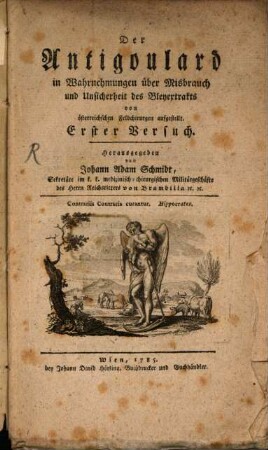 Der Antigoulard in Wahrnehmungen über Misbrauch und Unsicherheit des Bleyextrakts