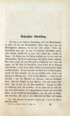 Sechzehnte Vorlesung