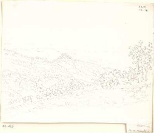 Neureuther, Gottfried von; Volterra (Toskana, Italien); Monte Chiesa - Studie