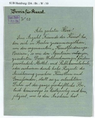 Brief an Richard Dehmel