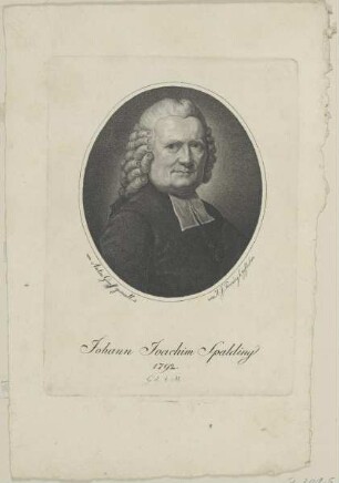 Bildnis des Johann Joachim Spalding