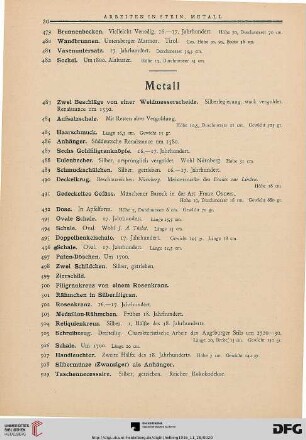 Metall (Nr. 483-631)