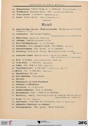 Metall (Nr. 483-631)