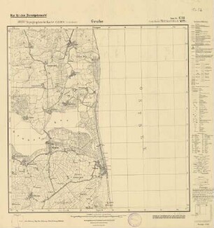 1732 (alte Nr.: 432) Grube, Topographische Karte 1:25000 (4cm - Karte), Meßtischblatt (4cm - Karte)