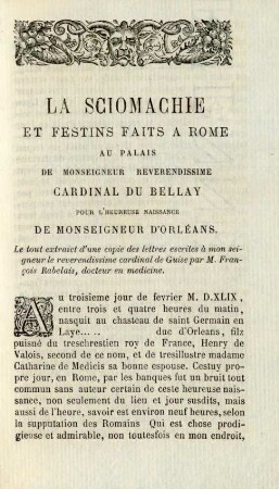 La sciomachie et festins faits à Rome ...