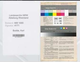 Entnazifizierung Karl Budde, geb. 12.01.1915 (Inspektor)