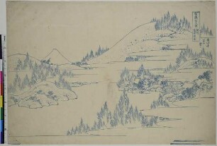 Der Hakone-See in der Provinz Sōshū, Blatt 34 aus der Serie: 36 Ansichten des Fuji