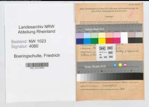 Entnazifizierung Friedrich Boeringschulte , geb. 20.06.1911 (Angestellter)