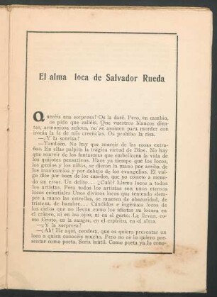 El alma loca de Salvador Rueda
