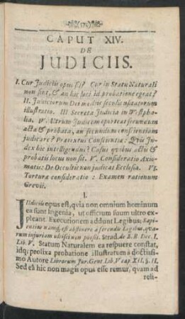 Caput XIV. De Iudiciis