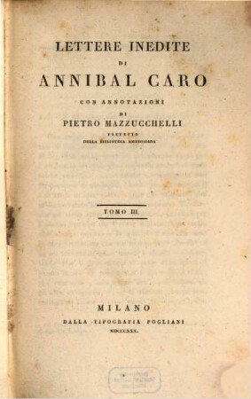 Lettere inedite, 3