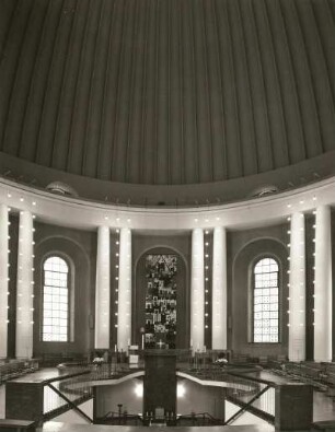 Berlin. Hedwigskathedrale. Innenraum (Wiederaufbau bis 1963)