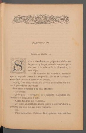 Capítulo IV - Caminos distintos