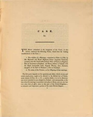 The case of the children of His Royal Highness the Duke of Sussex elucidated