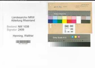 Entnazifizierung Walther Henning , geb. 00.00.0000 ()