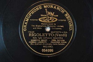 Rigoletto : Bella figlia dell'amore (Quartetto) / (Verdi)