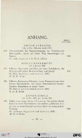Anhang (Nr. 611-631)