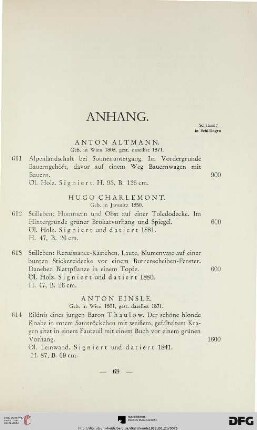 Anhang (Nr. 611-631)