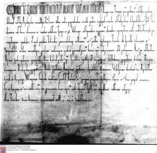 Geinsheim: Urkunde des Erzbischofs Adalbert, wodurch er dem Jacobsberger Kloster das Patronatrecht über die Kirche zu Geinsheim überträgt