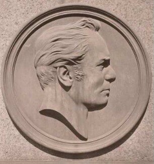 Grabmal für Maciey Wodzinsky : Dresden, Alter Katholischer Friedhof, Grabmal für Maciey Wodzinsky, Detail: Bronzerelief