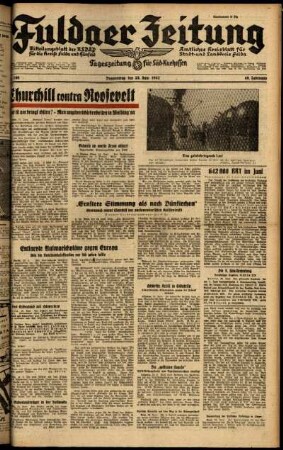 Ausgabe vom Donnerstag, den 25. Juni 1942.