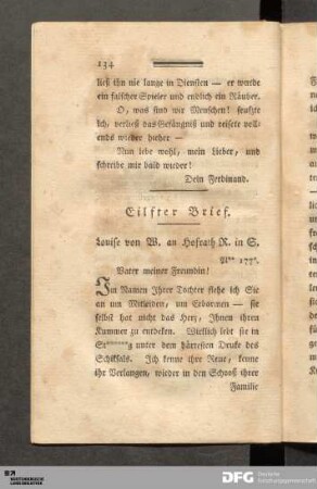 Eilfter Brief.