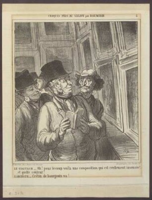"Croquis Pris au Salon par Daumier"
