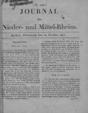 Journal des Nieder- und Mittel-Rheins