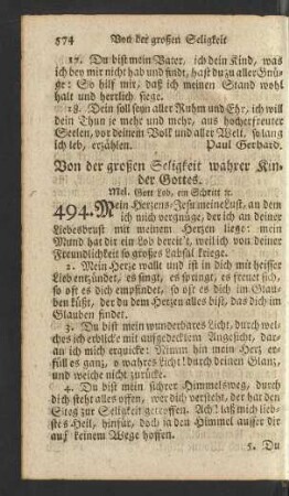 Von der großen Seligkeit wahrer Kinder Gottes
