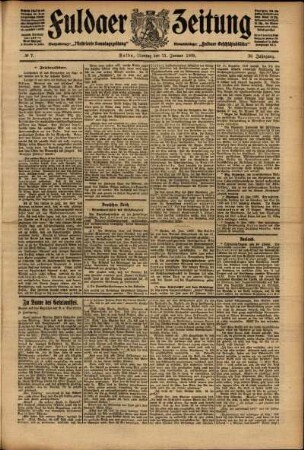 Ausgabe vom Montag, den 11. Januar 1909.