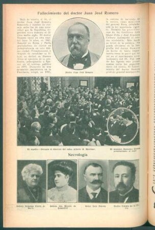 Fallecimiento del doctor Juan José Romero